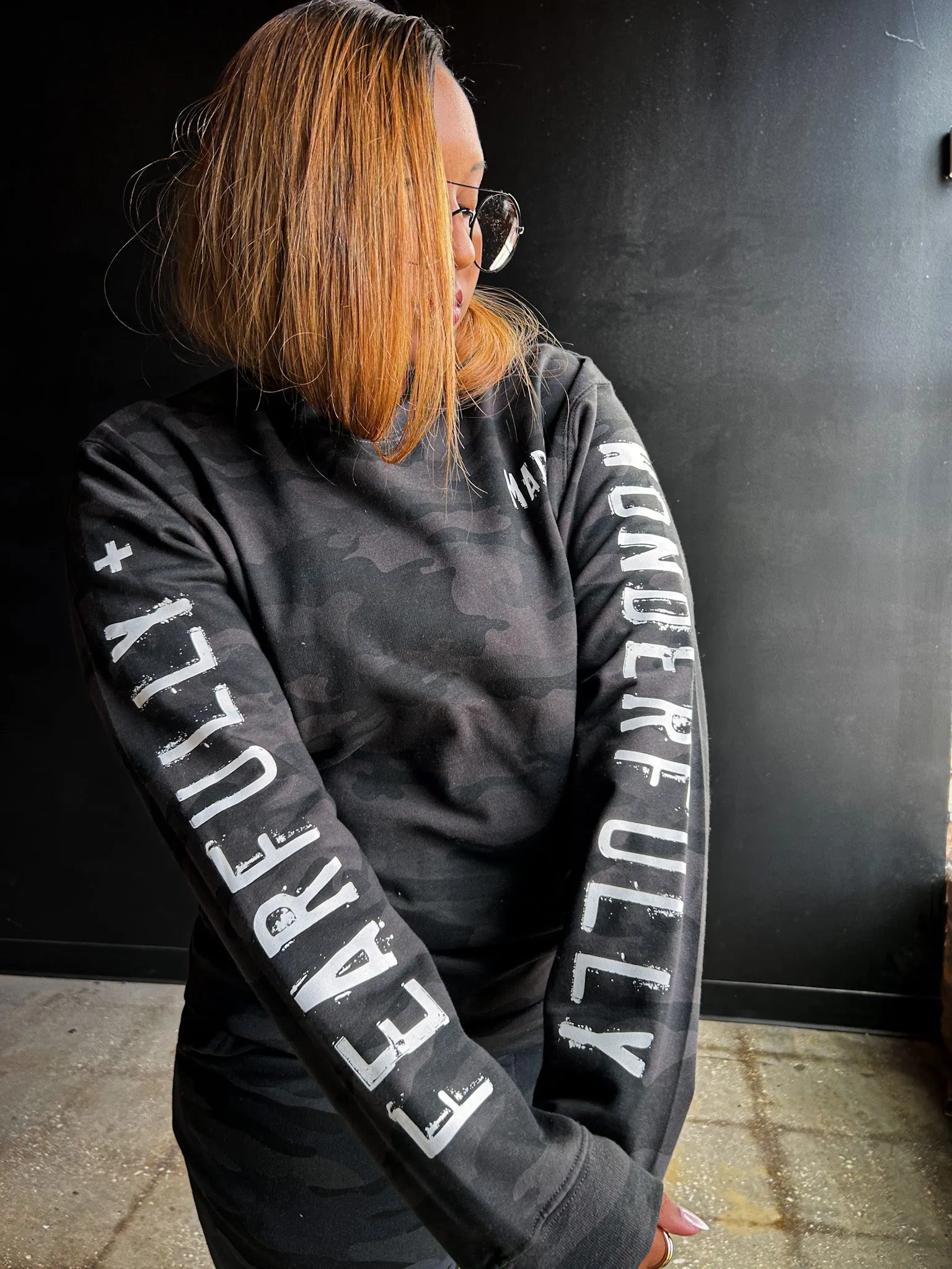 Fearfully   Wonderfully Made Adult Drop Shoulder Sweatshirt