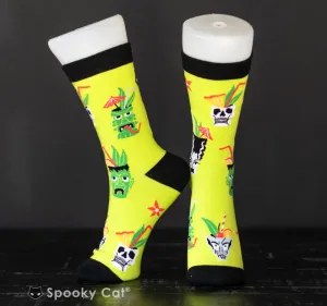 Monster Tiki Cocktail Socks (One Size)